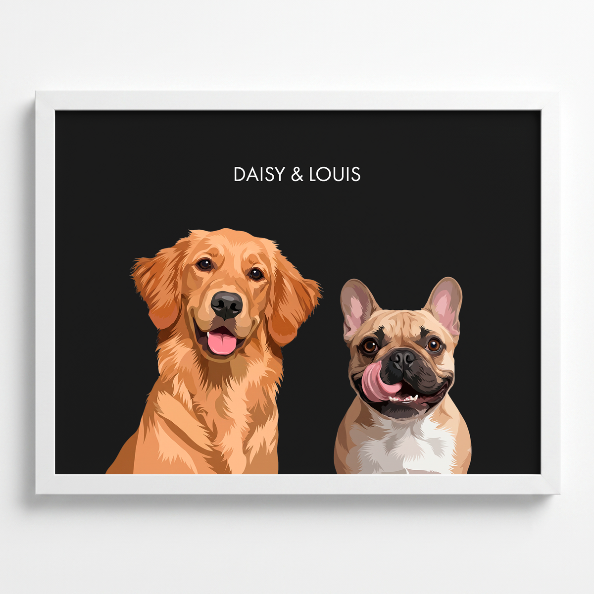 Custom Two Pet Portrait
